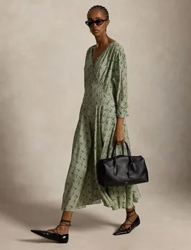 Vestido midi fluido con estampado paisley - Polo Ralph Lauren - FashionsVida