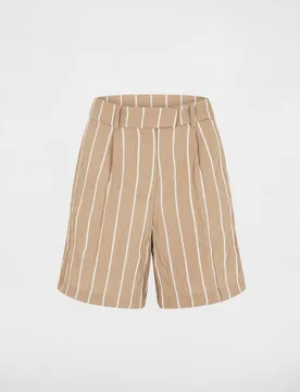 Short de mujer de rayas de tiro alto - Morgan - FashionsVida