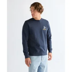 Sudadera lisa de hombre en azul
