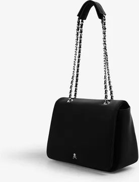 Bolso de hombro rígido con solapa y asa de cadena - Scalpers - FashionsVida