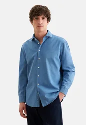 Regular Denimhemd Denim Blau 43