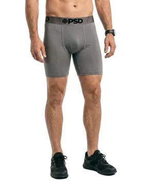Boxers Gun Metal Sld Silver / White L - PSD - FashionsVida