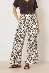 Women's Printed Wide Leg Trousers Size: 20 - Multicolor - Size: 20