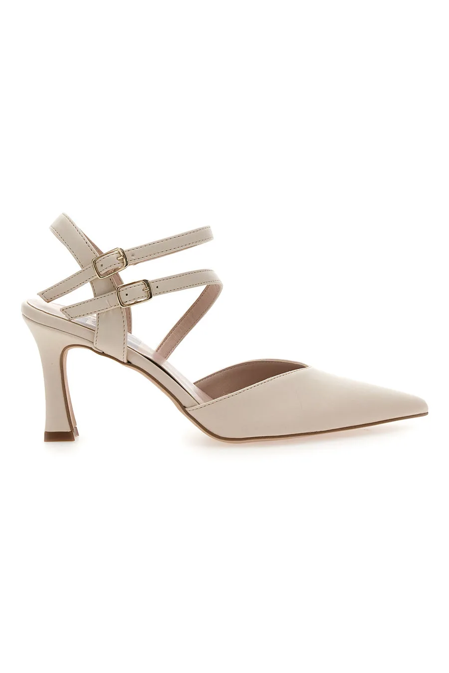 Décolleté Nude con Cinturini e Tacco a Rocchetto 251 38 - PITTARELLO LOVE - FashionsVida