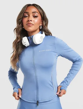 Womens Piping Full Zip Top - Blu, blu blu Donna taglia XL - Under armour - FashionsVida