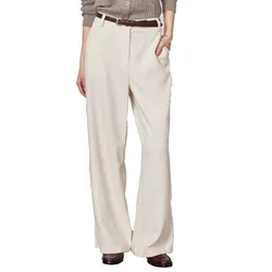 Maren Pants Ecru Melange M Women