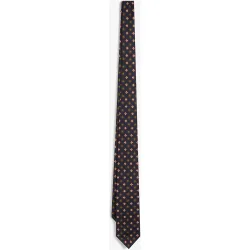 Corbata seda estampada de hombre