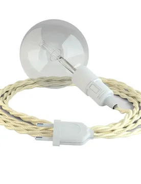 Cables Suspension Luminaire Tm00 5 M Ivory / White One Size - Creative - FashionsVida