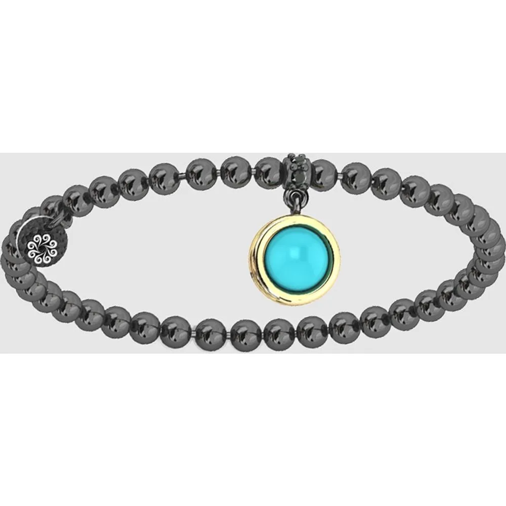 Pulsera Play Colors de plata con gemas - Bohemme - FashionsVida