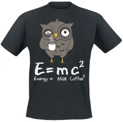 T-Shirt - Energy Milk Coffee - S bis 4XL - für Männer - Größe M - schwarz - Männer - male