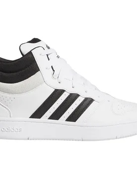 Sneaker Hoops Mid Classic Ftwr White / Core Black / Orbit Grey EU 45 1/3 - Adidas - FashionsVida