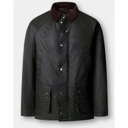 Chaqueta de hombre sahariana de algodón encerado