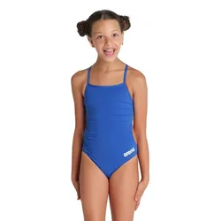 Team Challenge Solid Swimsuit Royal / White 8-9 Years Girls