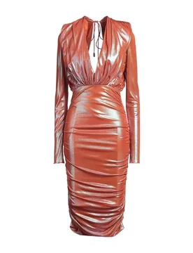 Vestido midi Mujer Naranja 36,38,40 Mujer - Alexandre Vauthier - FashionsVida