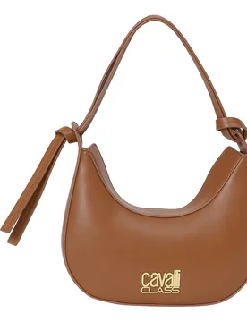 Womens Half Moon Shoulder Bag Cchb0218 - Brown - One Size - Cavalli Class - FashionsVida