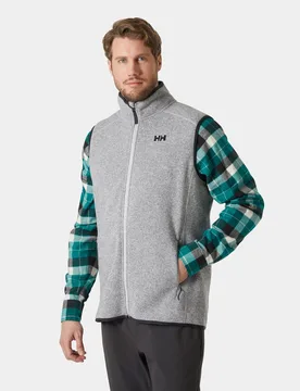 Men's Varde 2.0 Fleece Vest Grey M - Grey Fog - Male - Helly Hansen - FashionsVida