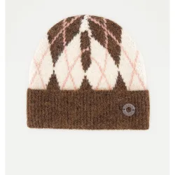 Jo & Mr. Joe - Gorro con intarsia de rombos