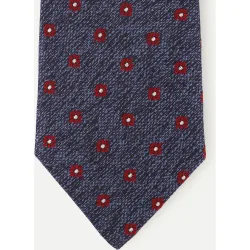 Corbata de hombre de seda textura estampado de flores