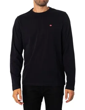 T-Shirt Langärmliges T-Shirt Mit Salis-Logo Eu Xxl;Eu S;Eu M;Eu L;Eu Xl Male - Napapijri - FashionsVida