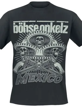 T-Shirt - Mexico 2014 - S bis 5XL - für Männer - Größe XXL - schwarz - Lizenziertes Merchandise! - Männer - male - Böhse Onkelz - FashionsVida