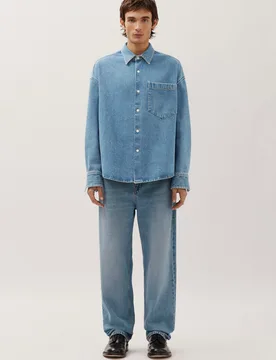 Oversized Boxy Hemd aus Blue Denim Blau XL - Seidensticker - FashionsVida