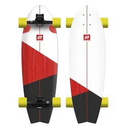 Surfskate Fish 31.5´´ Vortex Black / Red 9.75 Pouces unisex