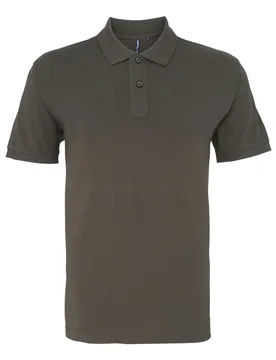 Mens Organic Classic Fit Polo Shirt (Slate) - Multicolour - Size Small - Asquith & Fox - FashionsVida