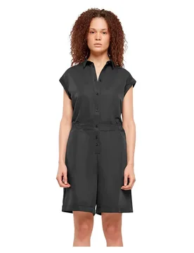 Combinaison à Manches Courtes Viscose Twill Black 2XL - Urban classics - FashionsVida