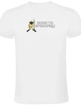 Maglietta A Maniche Corte Born To Spearfishing - Kruskis - FashionsVida