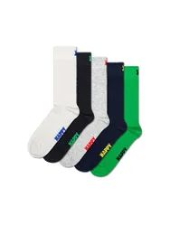 Herren Socken 5er Pkg. SOLID 41-46 white weiss herren