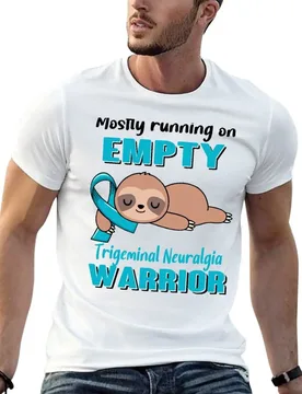 Mostly Running On Empty Trigeminal Neuralgia Warrior T-Shirt graphics shirts graphic plus size men clothing - Aliexpress - FashionsVida