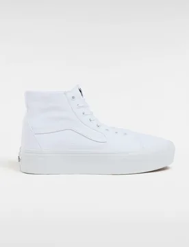 Unisex Sk8-Hi Tapered Stackform Sneakers - White Textile - Size Uk 3 - Vans - FashionsVida
