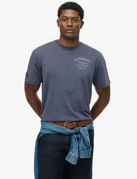 Superdry Herren Trade Tools OverGröße T-shirt Blue - Größe: L - 39.99 - FashionsVida