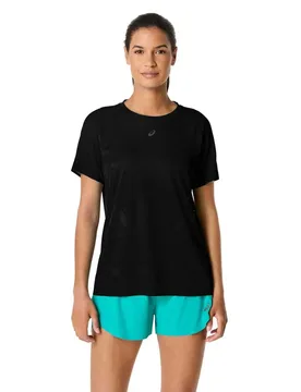 Metarun Short Sleeve T-shirt Performance Black M Women - Asics - FashionsVida