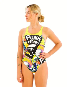 Punk London Pro Resist Swimsuit Multicoloured 3XL Women - TURBO - FashionsVida