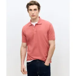 Polo manga corta melange hombre