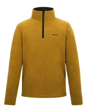 Great Outdoors Mens Thompson Half Zip Fleece Top (Wood Brown) - Size Medium - Regatta - FashionsVida