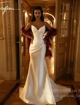 SSYTENS Customized Elegant Long Mermaid Wedding Dresses Sweetheart Backless Floor-Length Brides Dress Women Vestidos De Novias - Aliexpress - FashionsVida
