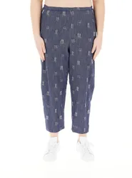 Pantalone in cotone BLU SCURO S