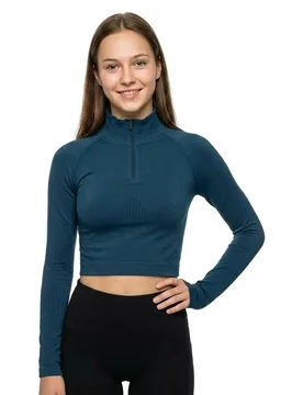 T-shirt à Manches Longues Ana Half Blue Lake/Blue Lake S - Joluvi - FashionsVida