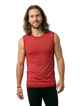 Maglietta Senza Maniche Trail Tech Dark Red/Red XL - Joluvi - FashionsVida