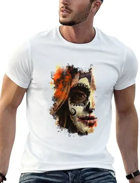 La sonrisa de la Catrina T-Shirt t shirt for man printed t shirts for man t shirt personalised T-shirt - Aliexpress - FashionsVida