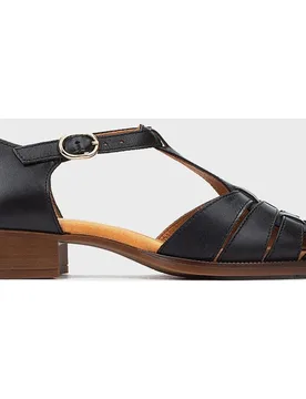 Sandalias de tacón de mujer de piel con cierre de hebilla - Pikolinos - FashionsVida