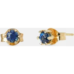 Pendientes de oro y zafiro