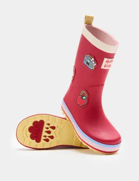Kids' Hello Kitty™ Wellies (4 Small - 2 Large) Red Mix Female - M&S - FashionsVida