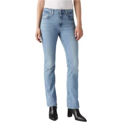 High rise bootcut light pantalón mujer Azul (29-32)
