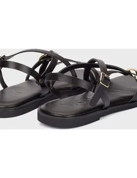 Sandalias con tiras de mujer en piel musa 23 - Wonders - FashionsVida