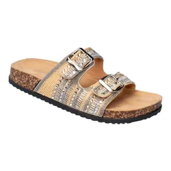 Glitzer-Pantolette „Gritt“ gold 38 Damen