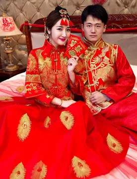 New groom's Chinese-style cheongsam wedding dress studio theme clothing - Aliexpress - FashionsVida