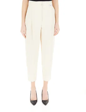 Pantalone pinces cotone AVORIO 44 - Erika Cavallini - FashionsVida